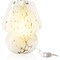 Next Glow Mushroom Lamp - Retro Funky Aesthetic LED Table Lamp, Dimmable E26 Socket Bulb